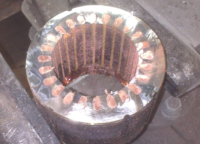 Récupérer le cuivre des moteurs électriques (rotor) 